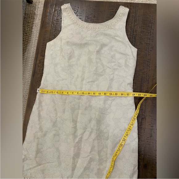 Lilly Pulitzer Elegant White Sleeveless Dress size 8 - Picture 8 of 9